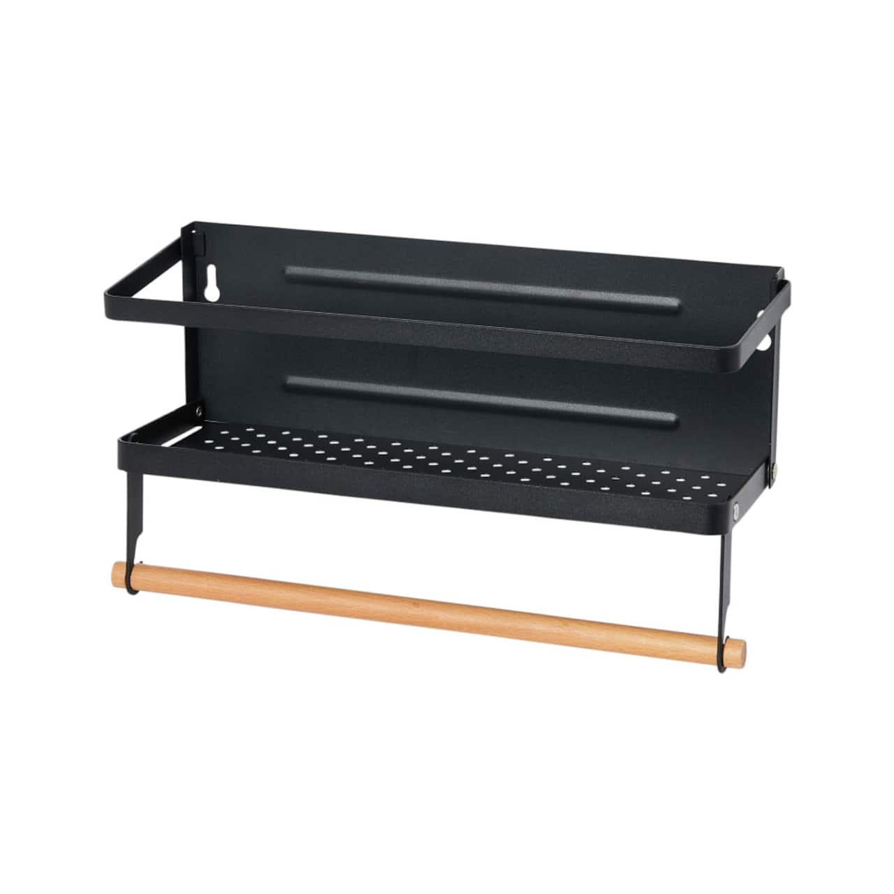 Household Essentials 12" Metal Spice Rack with Paper Towel Holder